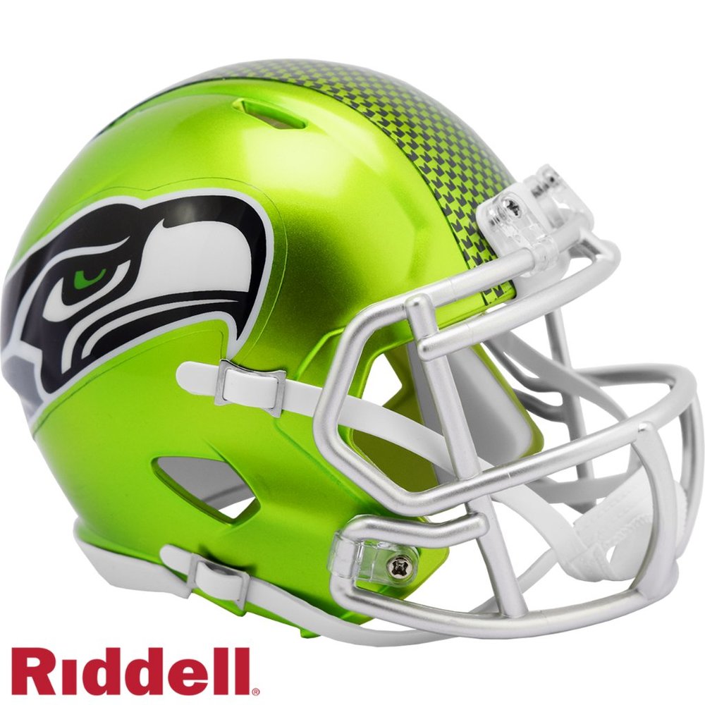 Seattle Seahawks FLASH Alternate Helmet Riddell Replica Mini Speed Style